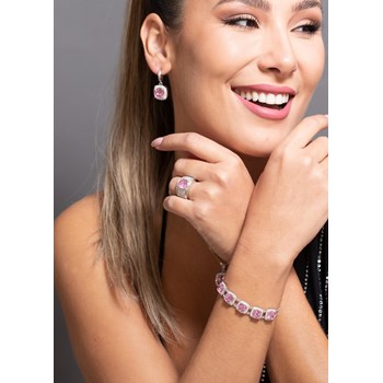 Bague Margaret en Plaqué Or avec oxyde de zirconium rose