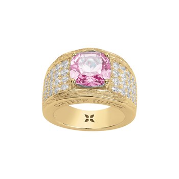 Bague Margaret en Plaqué Or avec oxyde de zirconium rose
