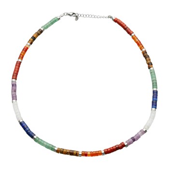 Sautoir Chakra Perles Heishi 7 Chakras