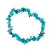 Bracelet réglable pierres de turquoise bleu vert - vue V1