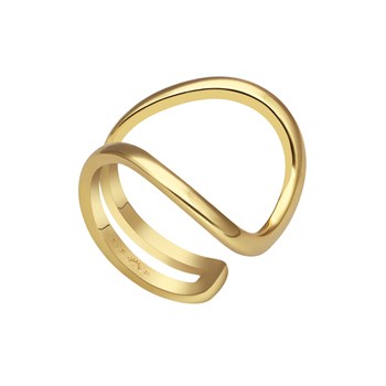 Bague Ligne Courbée Dorée
