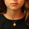 Collier - Médaille Or Jaune Ange - Chaîne Dorée - Gravure Offerte - vue V3