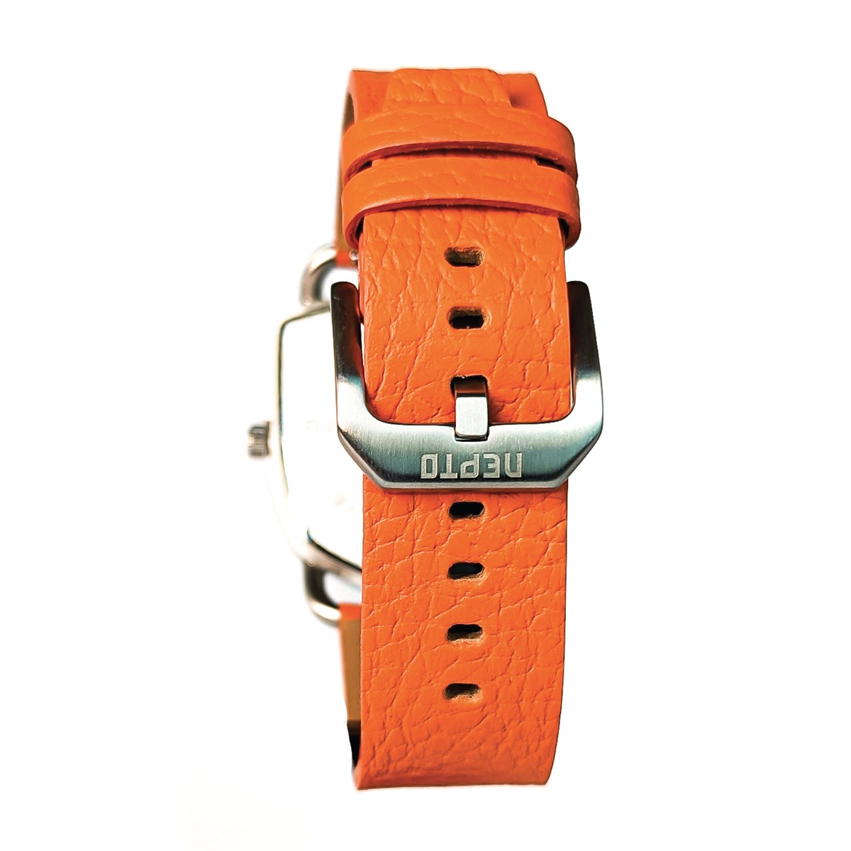 White Reverso - Cuir St Alce Orange - vue 3