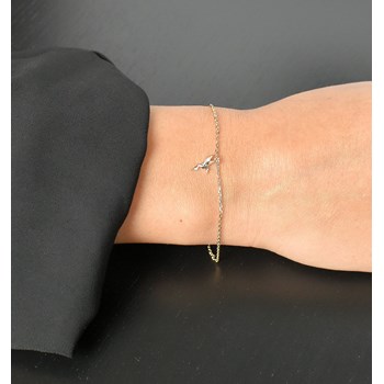 Hummingbird bracelet Gold-plated 750 3 microns
