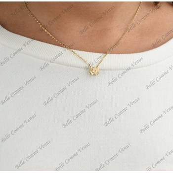 Collier tête de chat Plaqué OR 750 3 microns