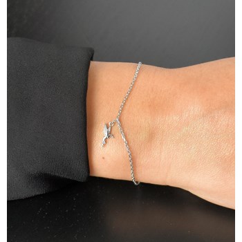 Bracelet oiseau colibri Argent 925 Rhodié