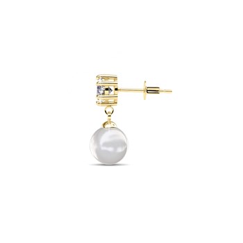 Boucles d'oreilles Pauline - Doré et Cristal