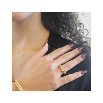 Bague Prestige - Doré et Cristal