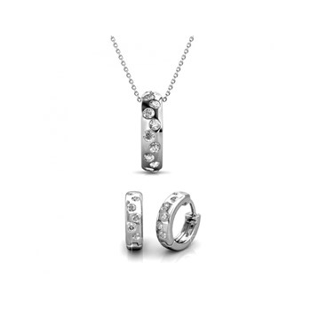 Joy set: Silver and Crystal