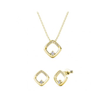 Adelise set: Gold and Crystal