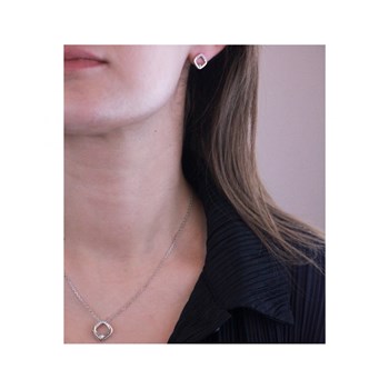 Adelise set: Silver and Crystal