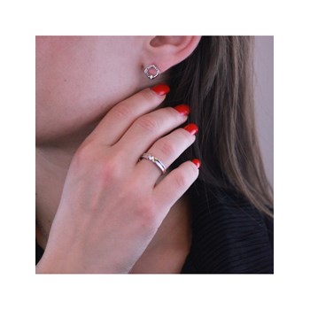 Adelise set: Silver and Crystal