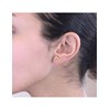 Boucles d'oreilles Posie - Doré et Cristal - vue V2