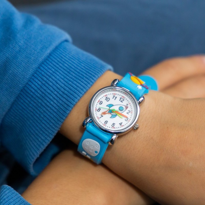 Montre Unisexe CHTIME bracelet Silicone Bleu - vue 2