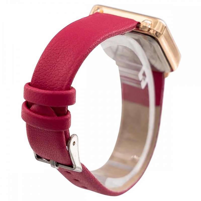 Montre Femme CHTIME bracelet Cuir Rouge - vue 3