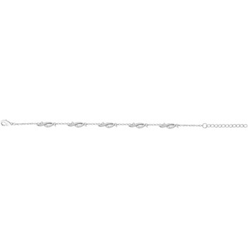 Bracelet souple multi-motifs en Argent avec oxyde de zirconium blanc
