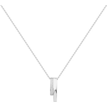 Collier mono-motif en Argent avec oxyde de zirconium blanc