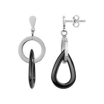 Boucles d'oreilles pendantes Liliana en Acier 316L