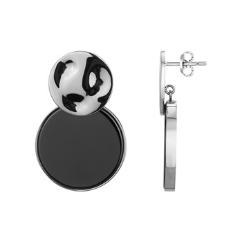 Boucles d'oreilles pendantes Athena en Acier 316L
