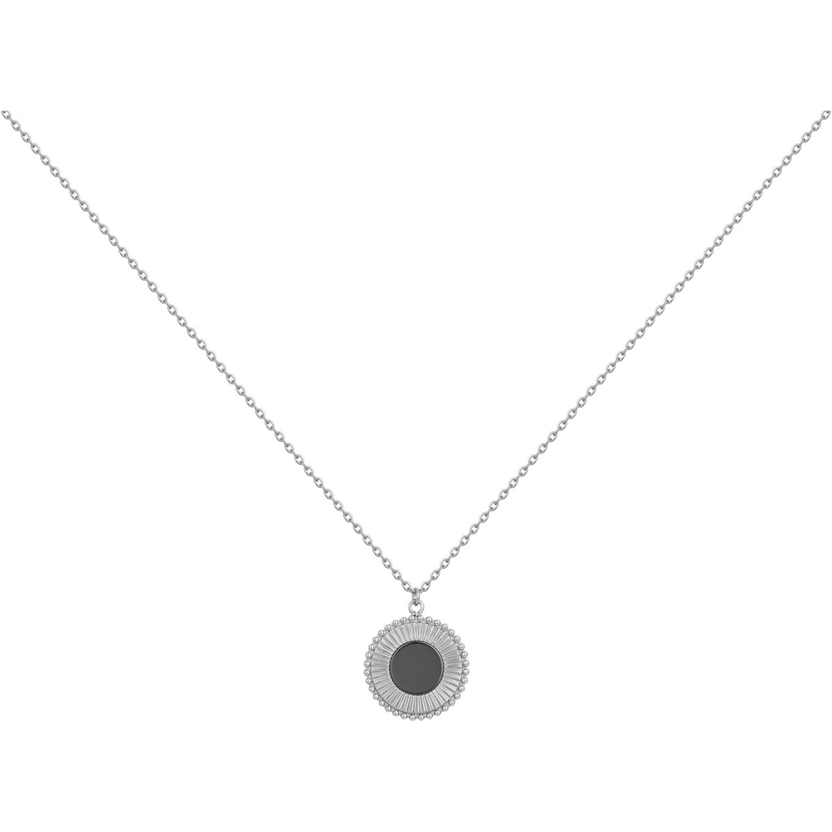 Collier mono-motif Jade en Acier 316L