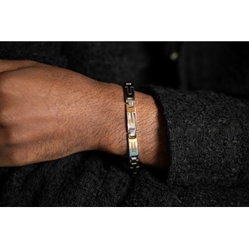 Bracelet souple multi-motifs Ismaël en Acier 316L