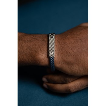 Bracelet souple Simon en Acier 316L avec diamant blanc