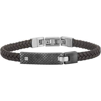 Bracelet souple Balthazar en Acier 316L avec diamant blanc