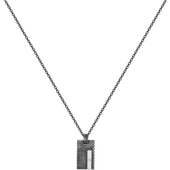 Collier mono-motif Balthazar en Acier 316L avec diamant blanc