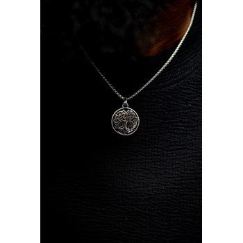 Collier mono-motif Melchior en Acier 316L