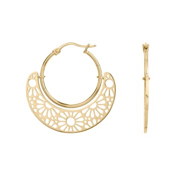 Créoles Marianne en Acier 316L