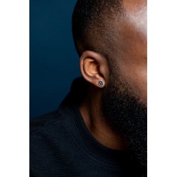 Boucles d'oreilles clous Roy en Acier 316L