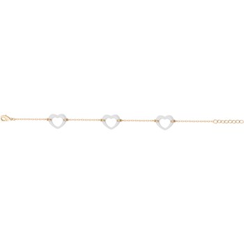 Bracelet souple multi-motifs Hannah en Plaqué Or