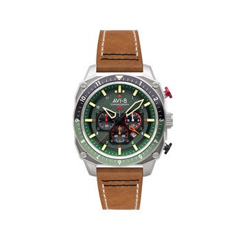 Hawker Hunter Dual Time Chrono - Montre homme - Mouvement Quartz Chronographe avec date