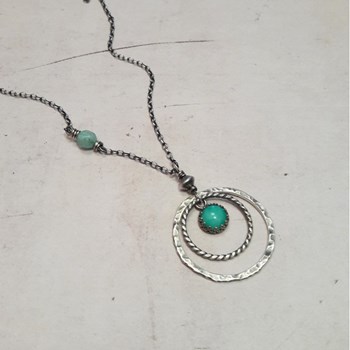 Sautoir Kariri Amazonite Argent 925