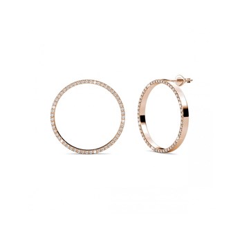 Olina Earrings - Rose Gold and Crystal