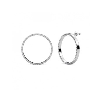 Earrings Olina - Silver and Crystal