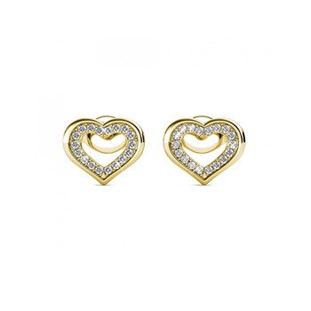 Earrings Zeal - Gold and Crystal