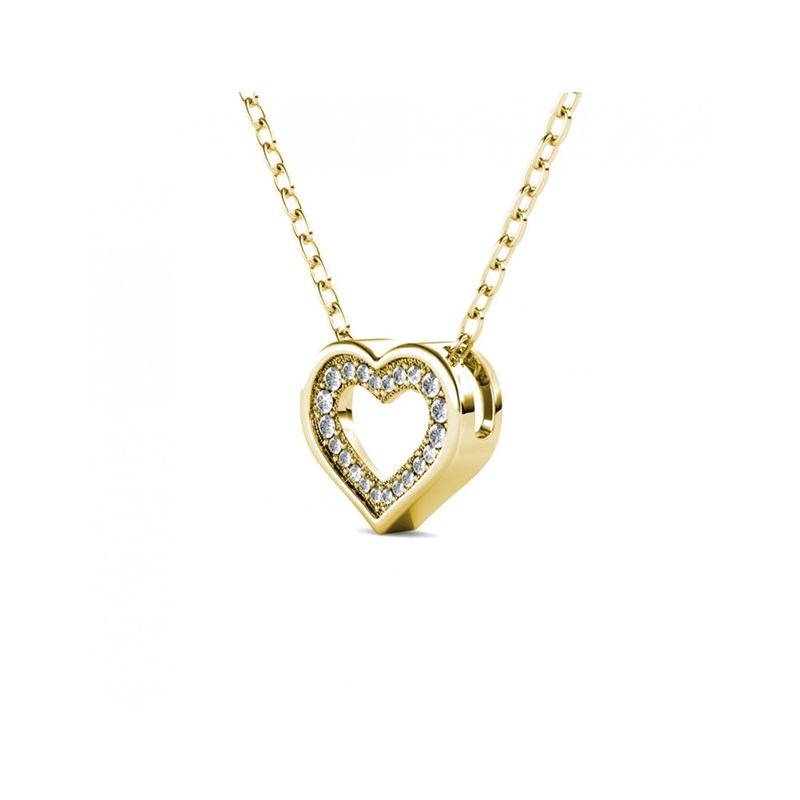 Collier Zeal - Doré et Cristal - vue 2