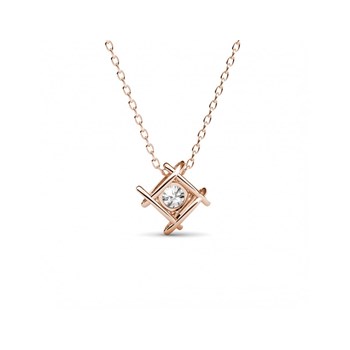 Pendentif Roxy - Or Rosé et Cristal