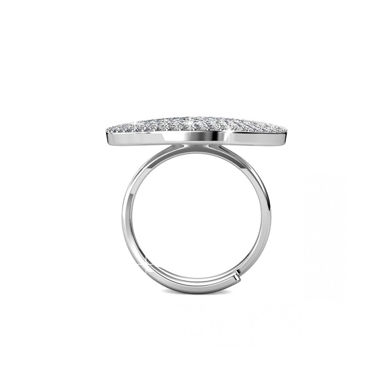 Bague Melody - Argenté et Cristal - vue 4