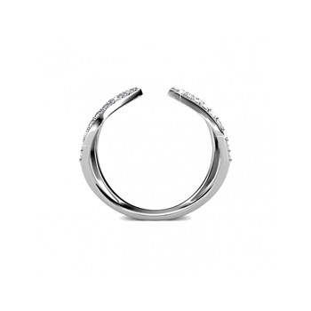 Bague Aurora - Argenté et Cristal