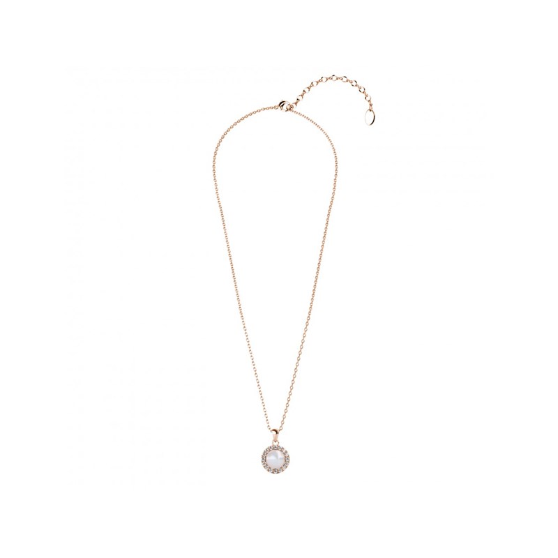 Pendentif Circlet Pearl - Argenté et Cristal - vue 2