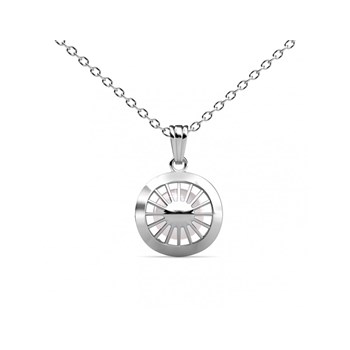 Chloe Pearl Pendants - Silver and Crystal