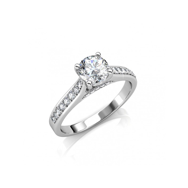 Bague Silver Light - Argenté et Cristal