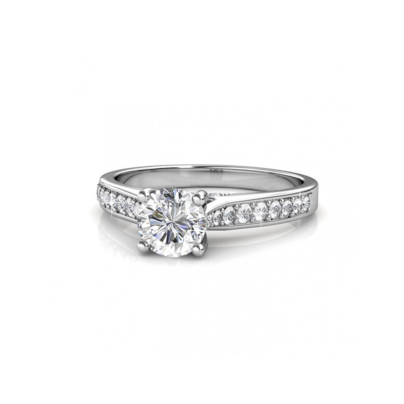 Bague Silver Light - Argenté et Cristal - vue 3