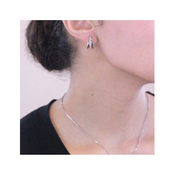 Aurielle Square set: Silver and Crystal