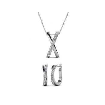 Criss et X Duo set: Silver and Crystal