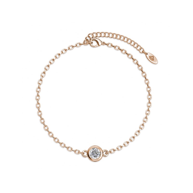 Parures Moon and Birth Stone - Or Rosé et Cristal - vue 3