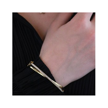 Criss Set and Box - Gold and Crystal