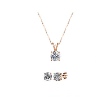 Parure et Coffret Mary - Or Rosé et Cristal